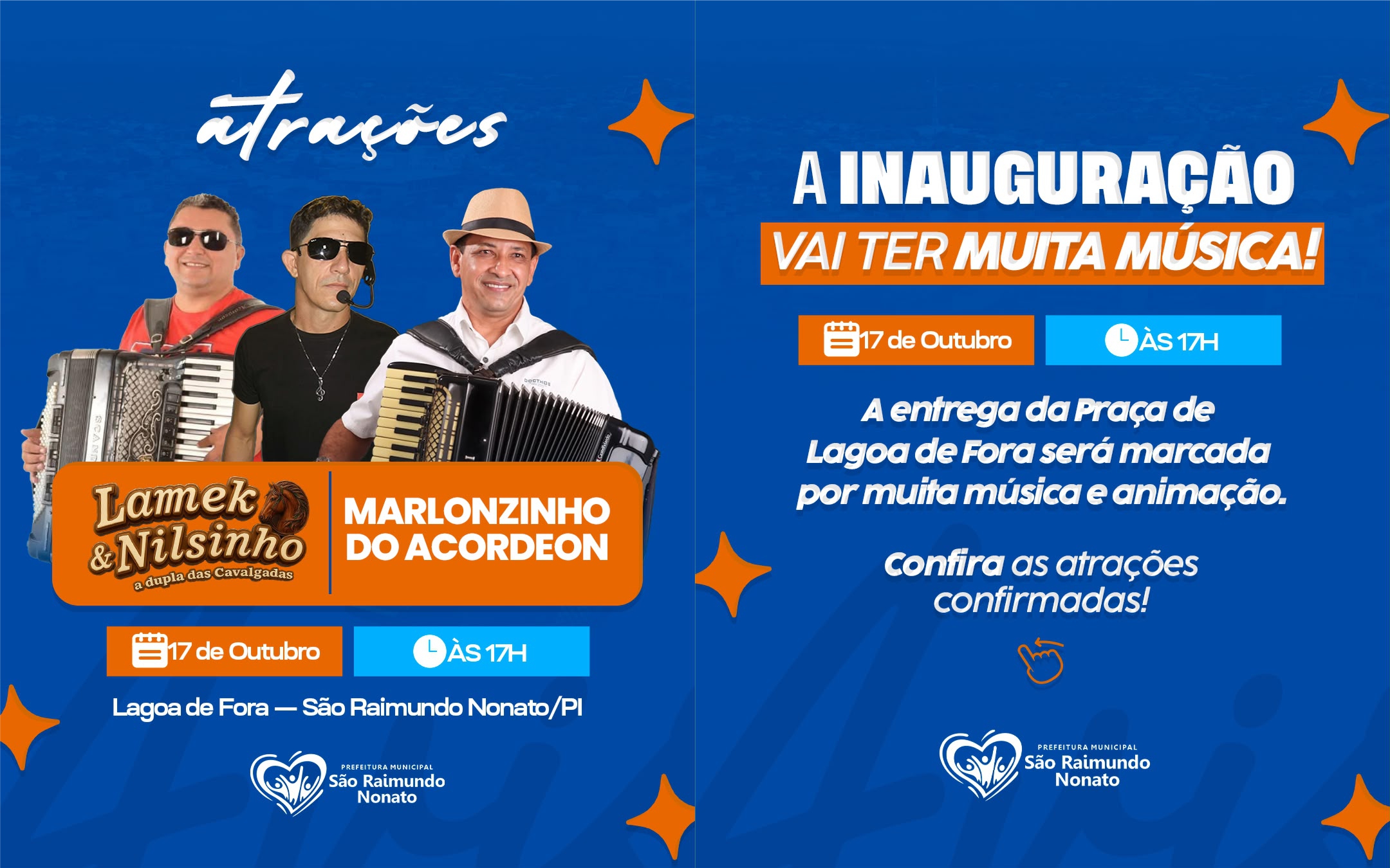 Prefeitura de São Raimundo Nonato inaugura praça na comunidade Lagoa de Fora neste sábado (17) Prefeitura de São Raimundo Nonato inaugura praça na comunidade Lagoa de Fora neste sábado (17)